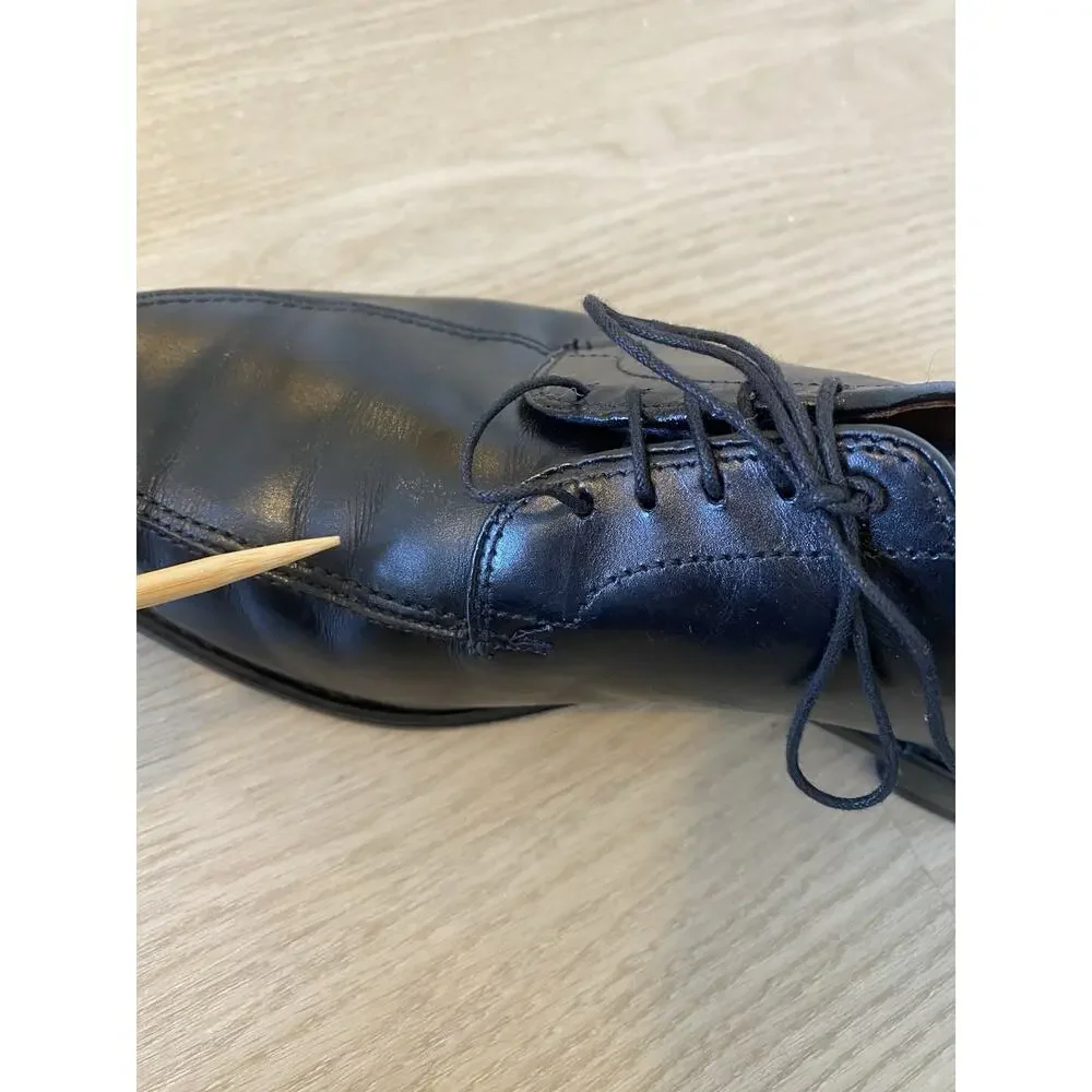 Allen Edmonds Lasalle‎ 4308 Black Split Toe Derby Made in USA Men's 10.5D
